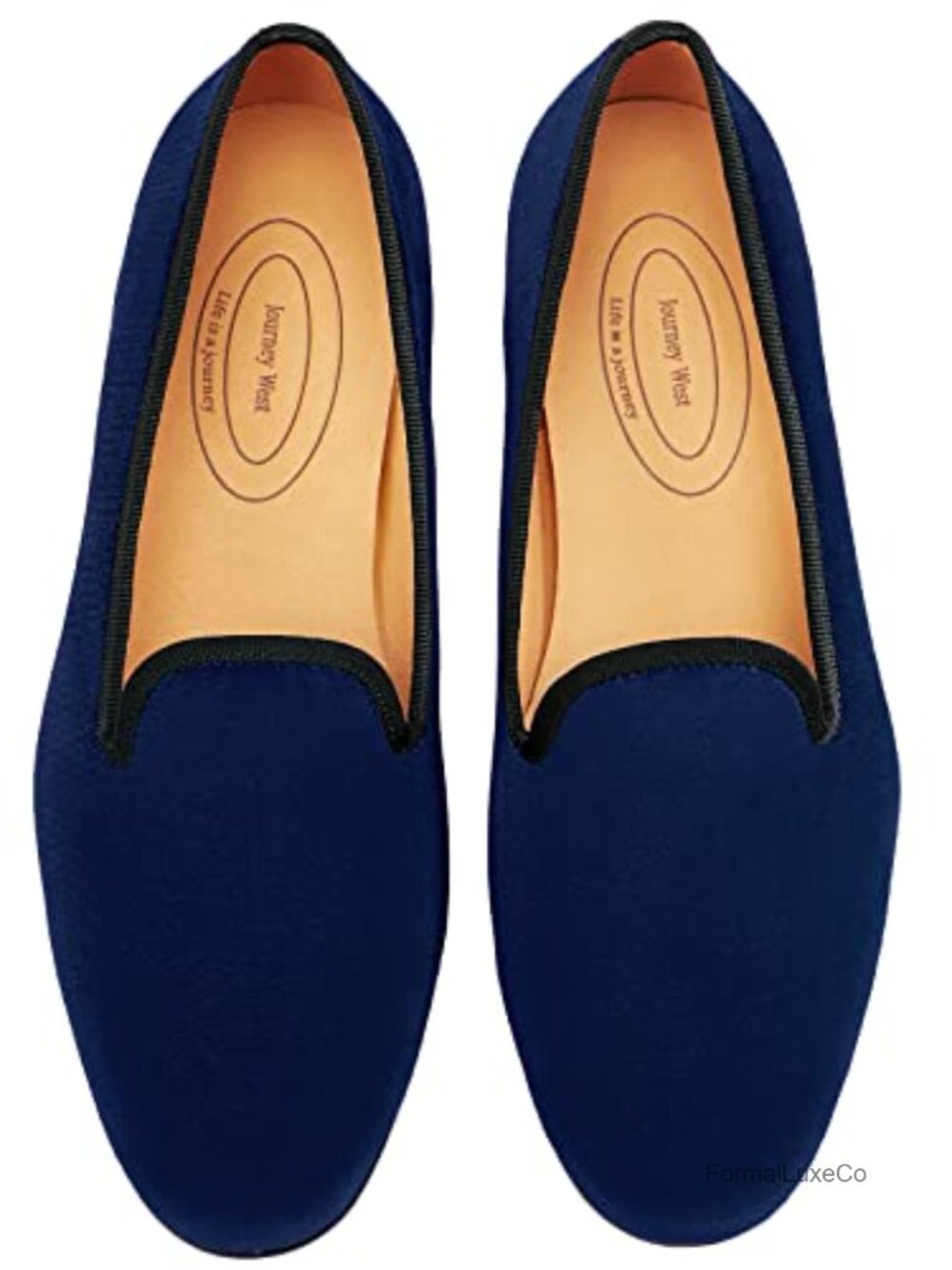 Men's Velvet Loafers Embroidered Slip-On Tuxedo Dress Shoes Smoking Slippers